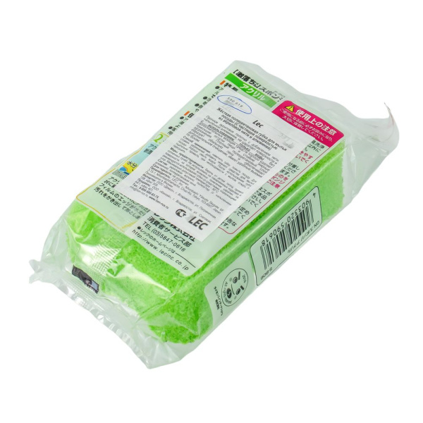 Изображение губка д/ посуды полиуретановая lec (7х3,5х11 см)*1 шт. жесткая/ 72