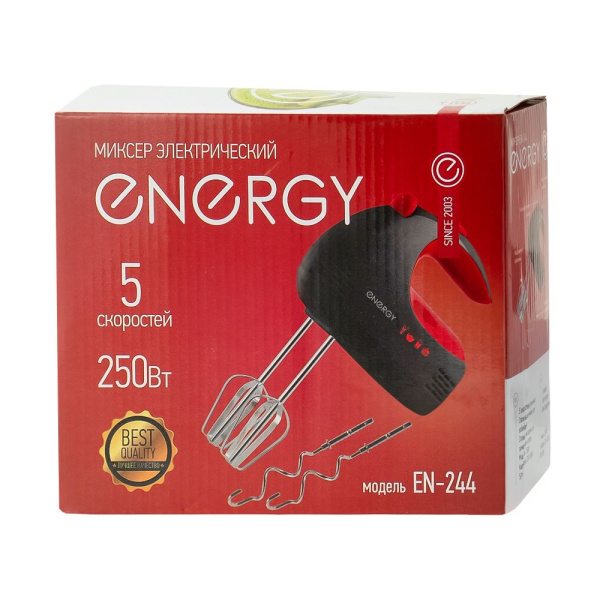 Изображение миксер energy en-244, 5 скоростей, 250 вт