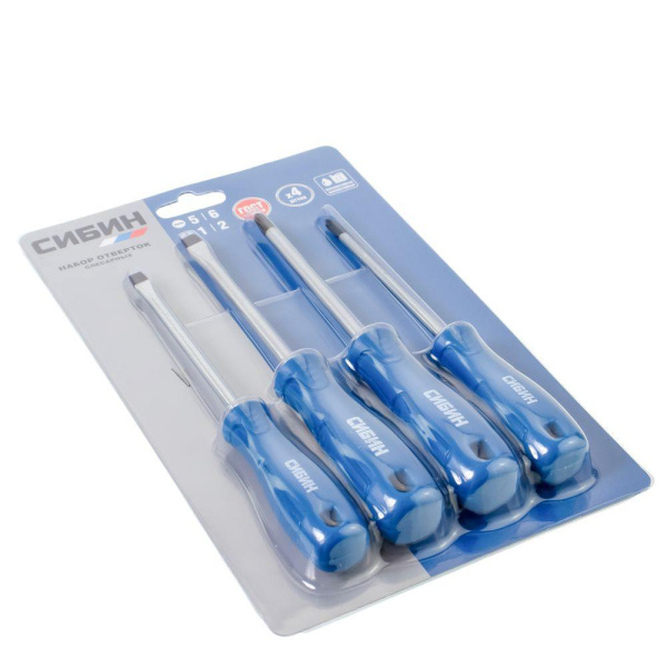 Изображение набор отверток 4 пр сибин 