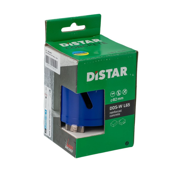 Изображение коронка алмазная t-бетон distar dds-w sds+ 82*65  акция !