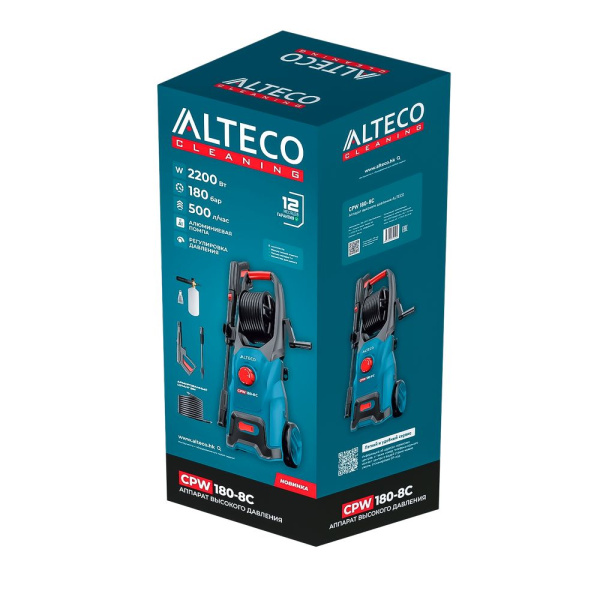 Изображение аппарат высокого давления сpw 180-8 c  alteco -zzz-
