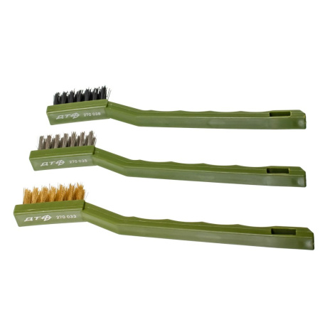 Изображение набор щёток-мини, (латунная, нержавеющая сталь, нейлоновая), 3 шт.