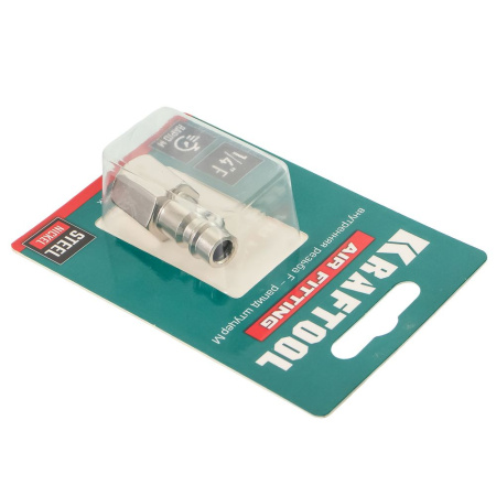 Изображение быстросъём с внутренней резьбой 1/4"f рапид папа kraftool 06591-1/4 / 20