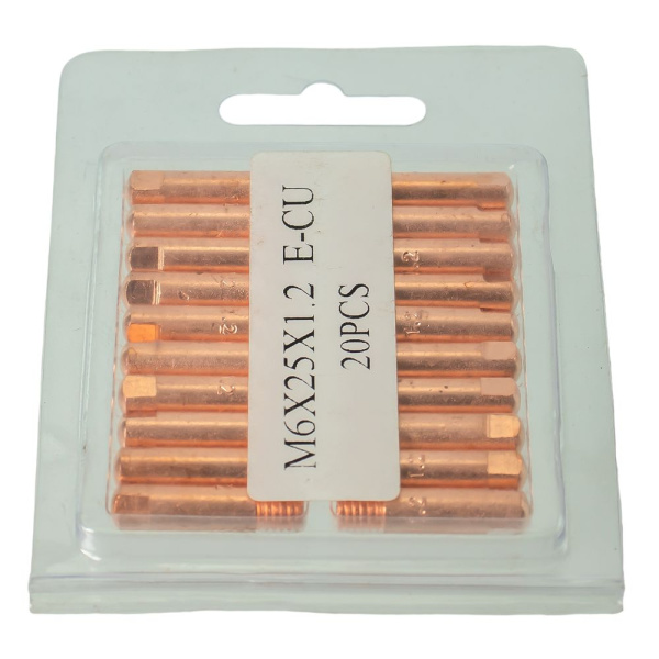 Изображение наконечник токопроводящий brima e-cu м6*25 ф 1,2   /20 шт