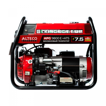 Изображение генератор бензиновый alteco apg 9800e+ats (n) standard  (7,0/7,5 квт ручной / электро)
