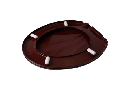 Изображение крышка для унитаза ракушка росспласт (уп. 10) коричневая