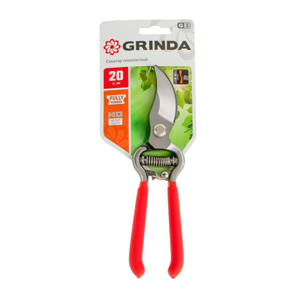 Изображение секатор grinda плоскостной 200мм цельнокованый g-3 (12/48)