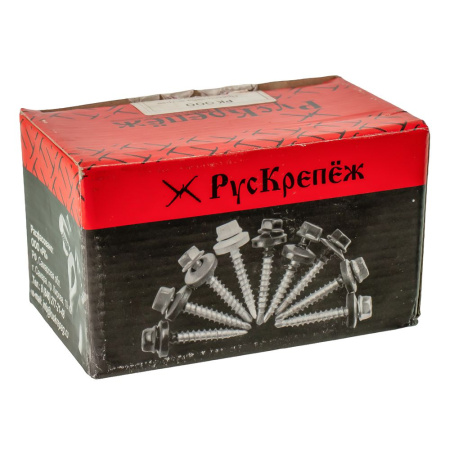 Изображение саморез с прессшайбой 4,2*19, острый красный ral3005 (1000)