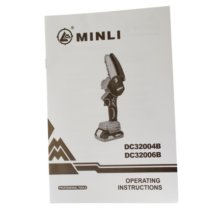 Изображение аккумуляторная цепная мини-пила torgwin бесщеточная 18 в / 2 а*ч / 6" 150 мм 36 зв