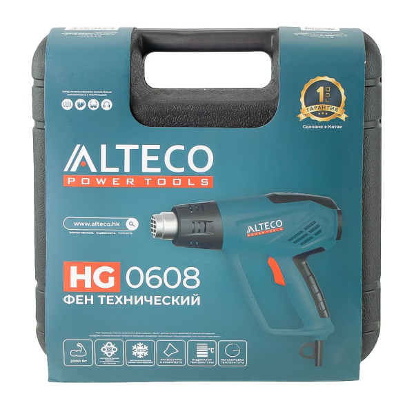 Изображение фен строительный hg 0608 alteco