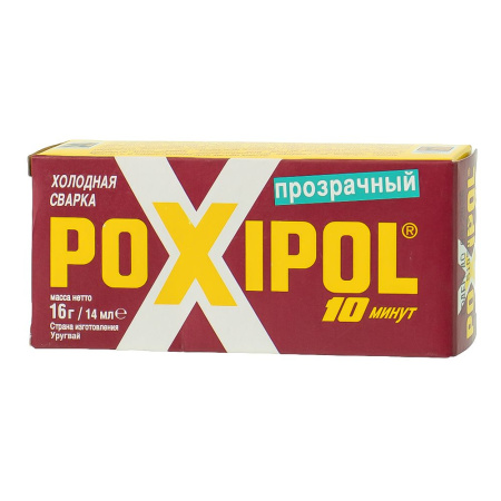 Изображение холодная сварка poxipol прозр. (красная уп.) 14мл/16г (6шт/240шт)