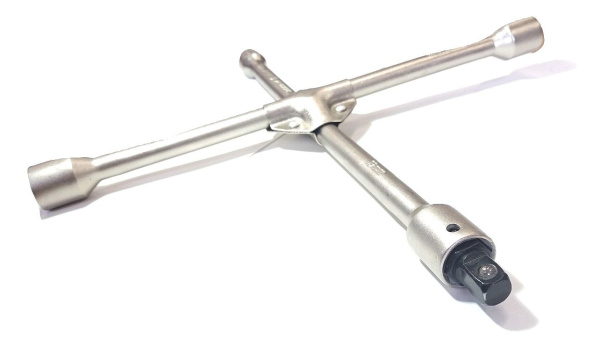 Изображение ключ баллонный крестовой усиленный 17х19х21х22мм с переходником 19мм-1/2" дт 1/10 531222