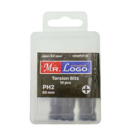 Изображение биты mr.logo pz2(50) черные торсионные blister 10 шт / цена за уп