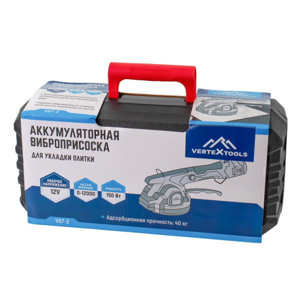 Изображение виброприсоска аккумуляторная для укладки плитки vertextools (вертекс)