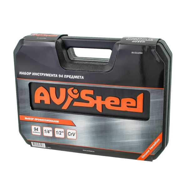 Изображение набор инструмента 1/2, 1/4- 94 предм av steel av-011094