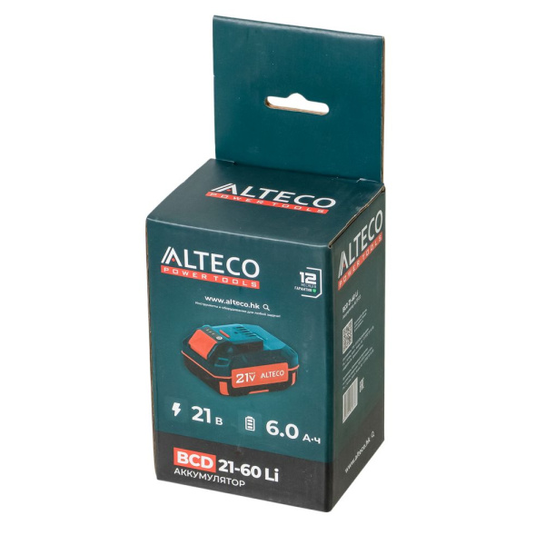 Изображение аккумулятор alteco bcd 21-60 li, 21 в / 6 а·ч