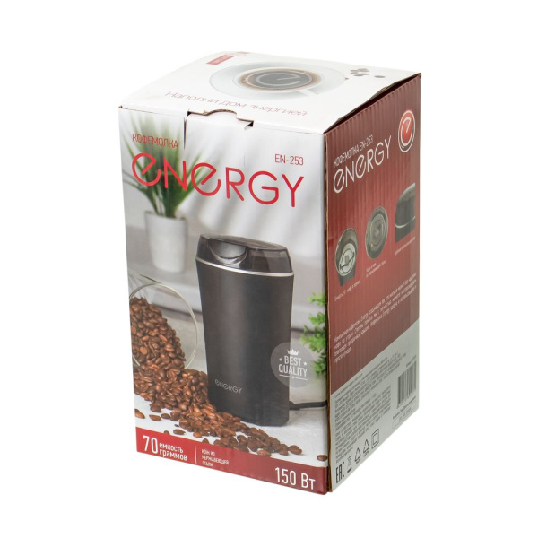 Изображение кофемолка energy en-253, цвет: черный, 150 вт