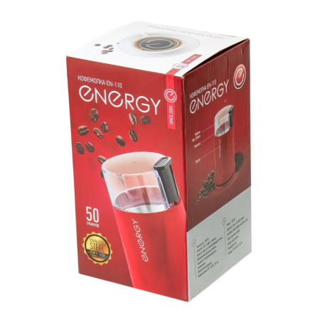 Изображение кофемолка energy en-110, цвет красный, 150вт	