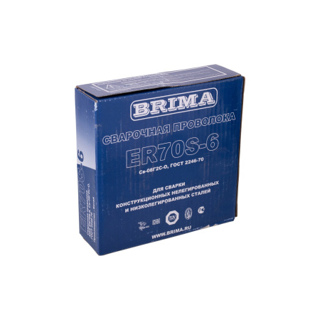 Изображение проволока сварочная er70s-6 (cb-08г2с) 1,2мм 5кг brima