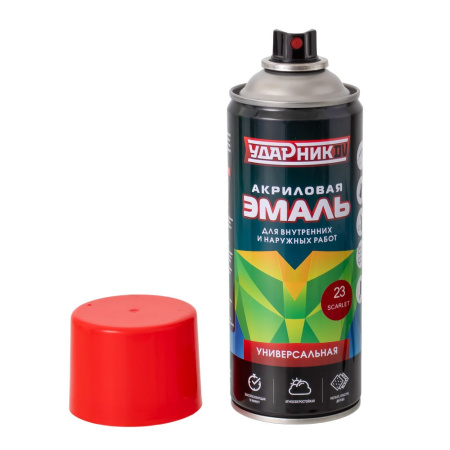 Изображение краска - спрей №23 /400ml*12pcs*300g/ ударник "skarlet") (алый) /12 шт