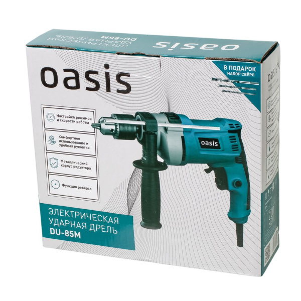 Изображение дрель ударная du-85м new oasis  акция !