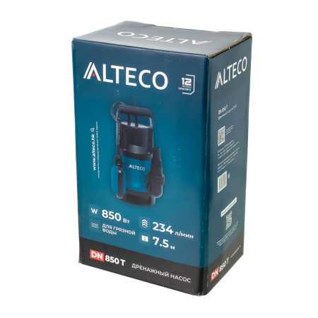 Изображение дренажный насос dn-850t alteco ( 810 вт, 217 л/мин, для грязной воды)