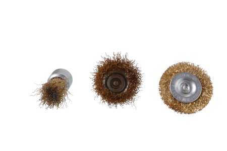 Изображение набор щеток для дрели 3пр (кисть 25 мм,50мм плоская,50 м чашка),ккк/12 (60 шт)