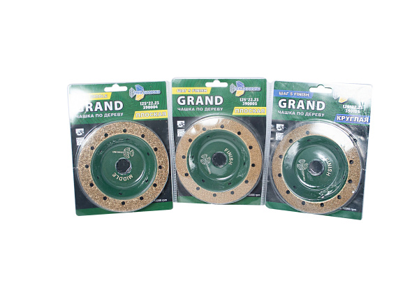 Изображение альфа-диск чашка 125 по дереву круглая grand шаг 5 finish trio-diamond 390105