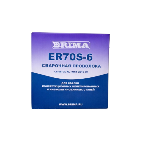 Изображение проволока сварочная er70s-6 (cb-08г2с) 1,0мм 15кг brima