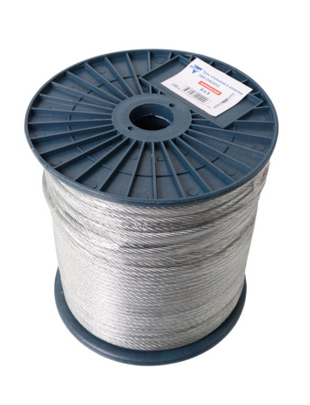 Изображение трос для растяжки в оплетке пвх 4/5мм, din3055 /250м