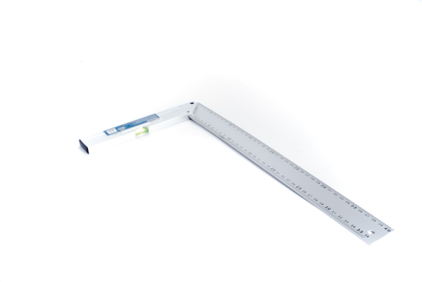 Изображение угольник алюминиевый 400 мм с уров. (remocolor) /10