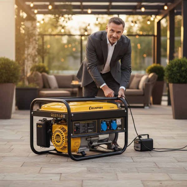 Изображение генератор бензиновый champion (2,8/3,0 квт ohv  7лс 15л 39 кг) gg2801  акция !