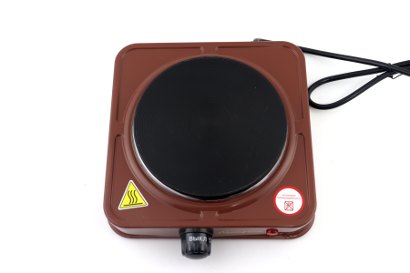 Изображение электроплитка матрёна  ма-061 коричневый блин (одноконфорочная, блин)