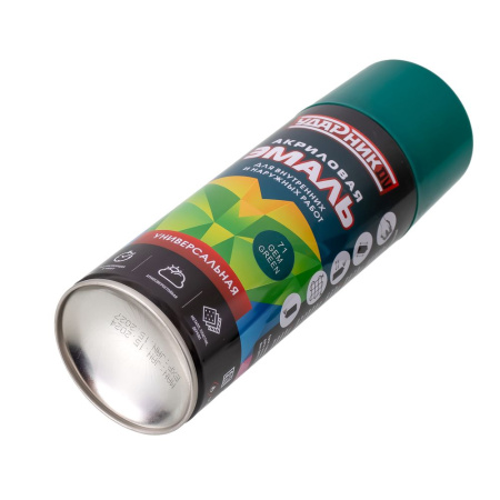 Изображение краска - спрей №71 /400ml*12pcs*300g/ ударник "(gem-green") (зеленый-драгоценный)/12 шт