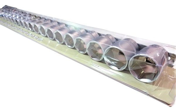 Изображение набор головок дт 1/2" 6-гр.метр. (8-32) 18пр. 620118 