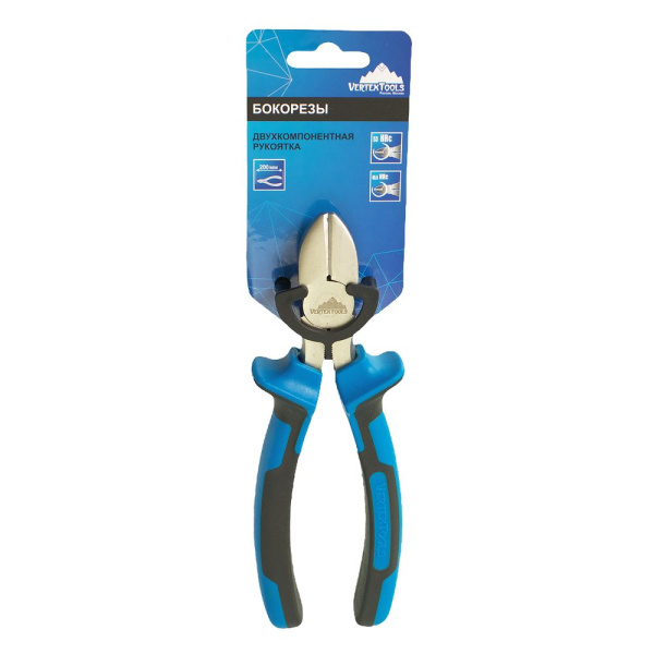 Изображение бокорезы (кусачки) vertextools (вертекс) профи 200 мм 0036-200 /6шт