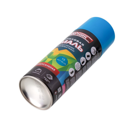 Изображение краска - спрей №15 /400ml*12pcs*300g/ ударник "sky blue"(небесно-голубой)/12 шт