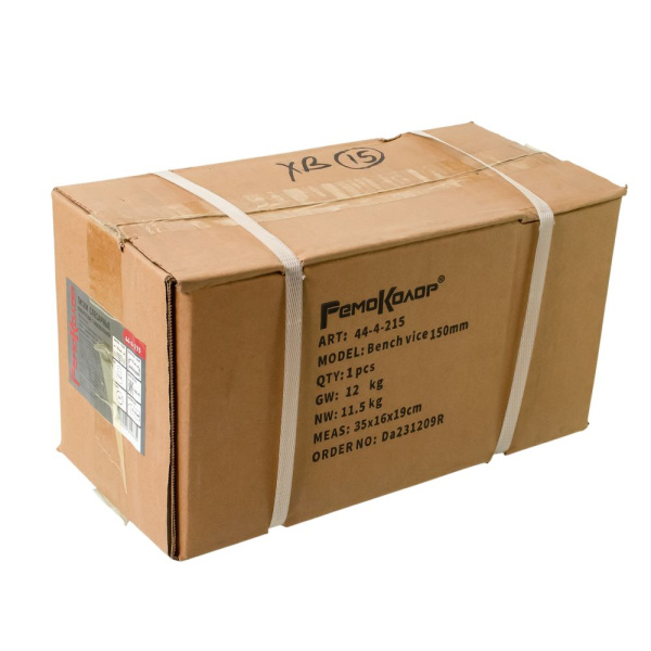 Изображение тиски слесарные, поворотные, с наковальней, 150 мм ремоколор -zzz-