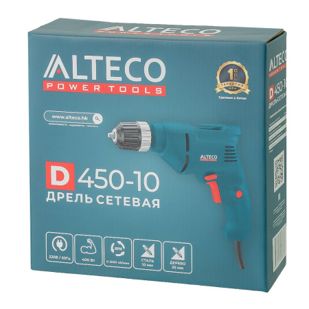 Изображение дрель alteco d 450-10 