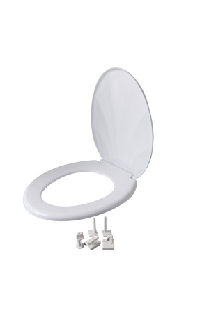 Изображение крышка для унитаза ракушка росспласт (уп. 10) белая