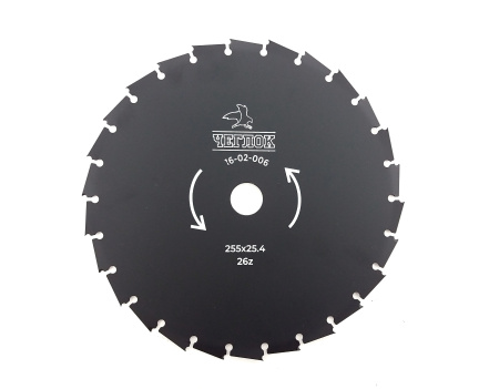 Изображение нож на триммер 255*26*25,4 (без напаек) чеглок 1/50 z02-006