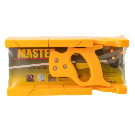 Изображение стусло пластмассовое с пилой, 300*100 мм большое "мастер"