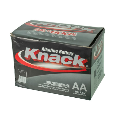 Изображение батарейка knack lr6 1.5v алкалин.пальч.70wy-22-161/.70wy-26-327/  4шт./ 48шт/960 шт