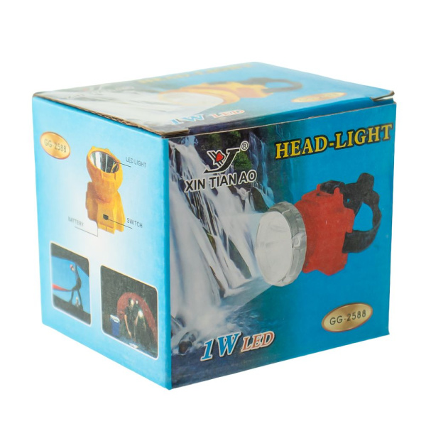 Изображение налобный фонарь  портативный 2588