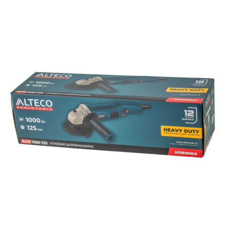 Изображение угловая шлифмашина (болгарка) alteco agh 1100-125 heavy duty