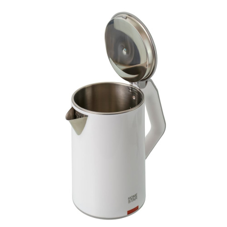 Изображение чайник homestar hs-1036 (1,8 л) белый, двойной корпус