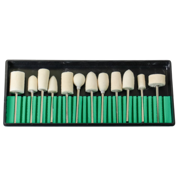 Изображение набор насадок полировальных для гравера 12 пр