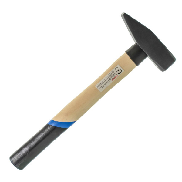 Изображение молоток слесарный с деревянной рукояткой vertextools (вертекс) 1000 гр, кв.б. 