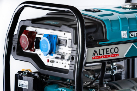 Изображение генератор бензиновый alteco agg 11000te duo professional 8.5 квт