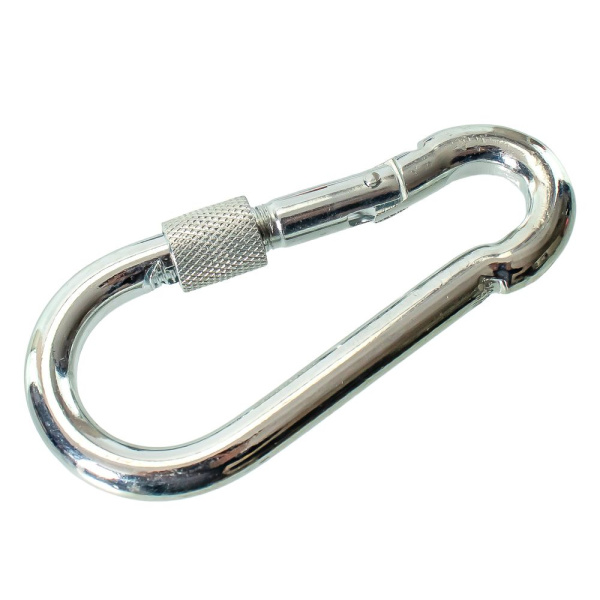 Изображение карабин оц с фиксатором кв 10 /30шт